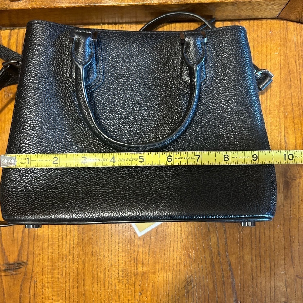 Michael Kors Black Adele Crossbody Bag with Silver Hardware EUC!! - Picture 13 of 16